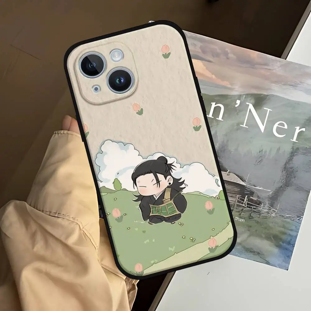 Custodia per telefono S-Suguru Geto per IPhone 1716 15 14 13 Pro Max 11 12 Mini X Xs XR Cover in silicone nero