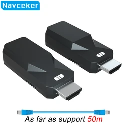 2024 50M HDMI Over IP Network Extender 1080P HDMI Transmitter by RJ45 CAT5e CAT6 LAN Extensor Like HDMI Splitter Support POE
