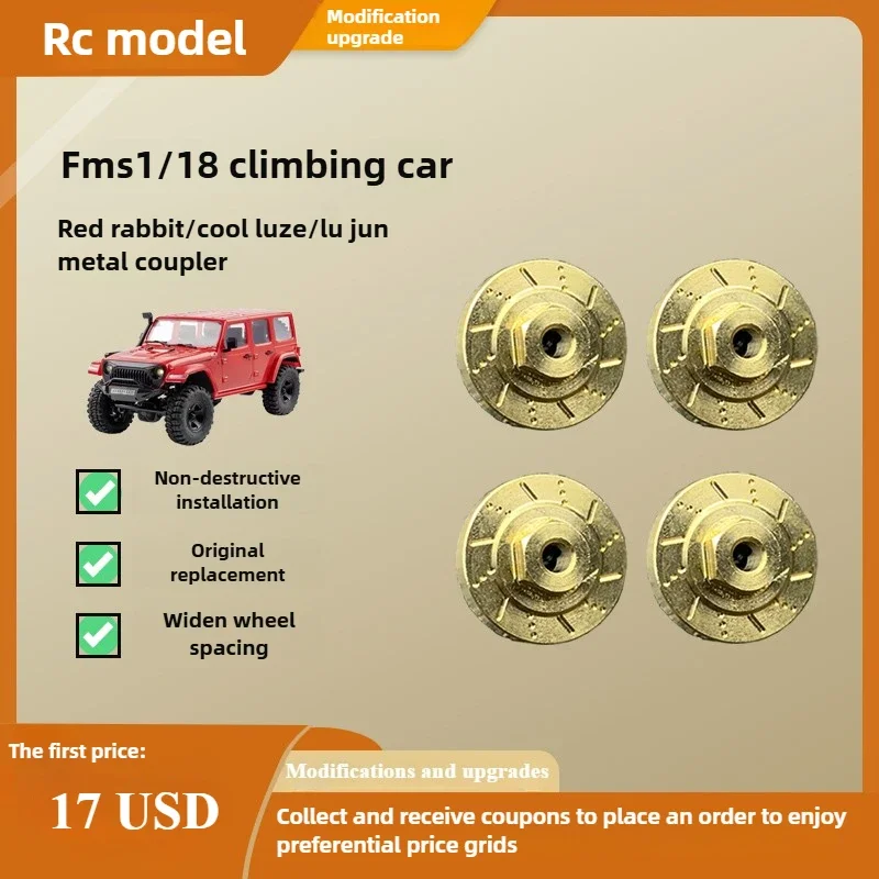 FMS 1/18 Climbing Car Universal Metal Combiner Thunderstorm Modification Upgrade Parts for Land Cruiser Climbing RC Car