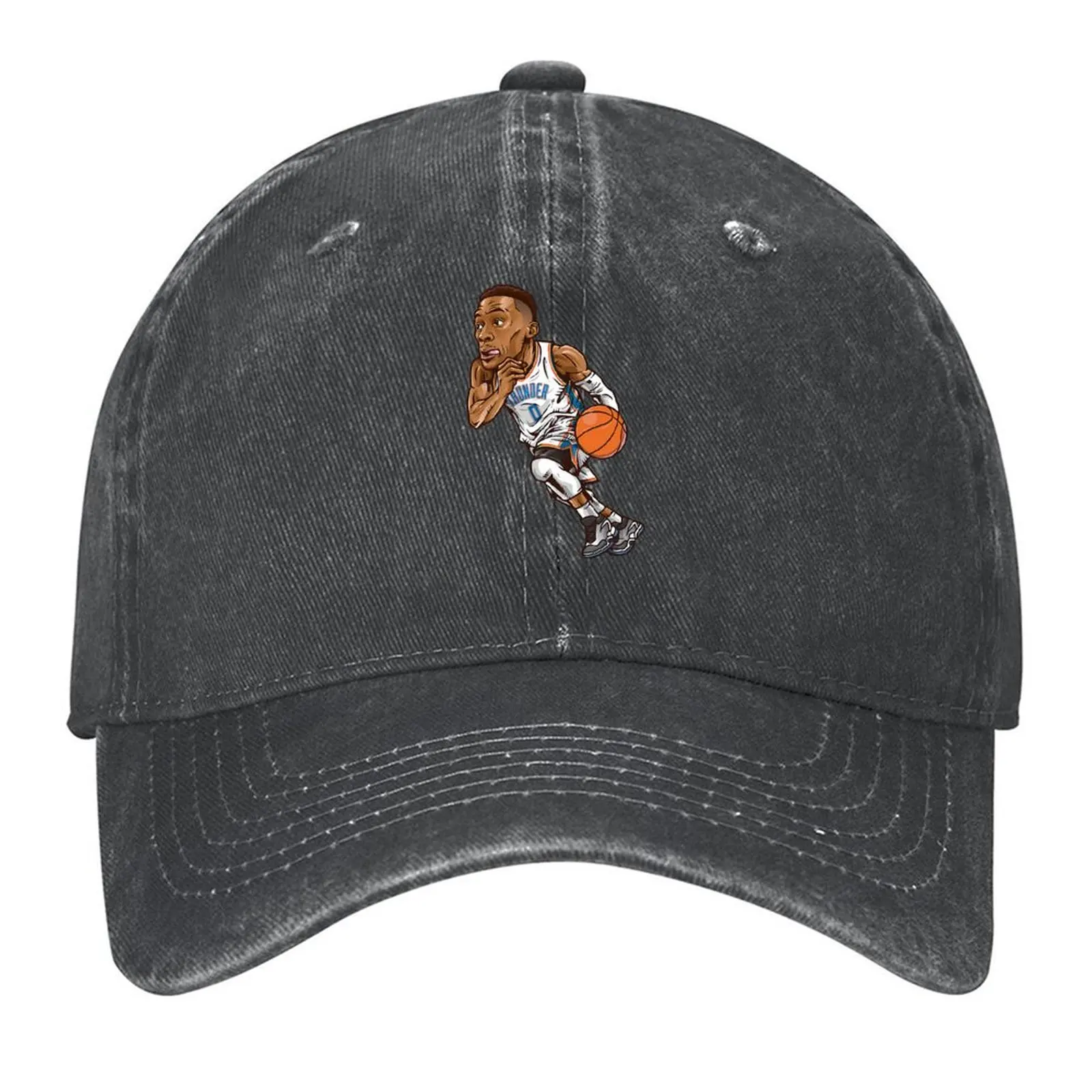 

Russell Westbrook 0 Draw Chibi Baseball Cap Icon Mountaineering Military Cap Man custom caps For Women 2025 Men's