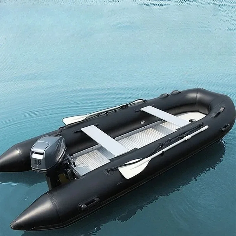 Thickened Rubber Boat Kayak Fishing Inflatable Boat Hard Bottom Luya Boat Speedboat Assault  Yacht Wear Resistant