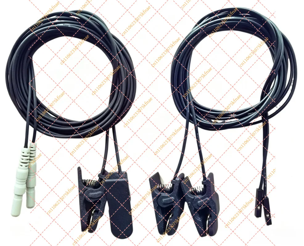 Gold Plated Ear Clip Electrode EEG Earclip Cup Sensor Biopotential Medical Monitoring Lead Wire Accessory