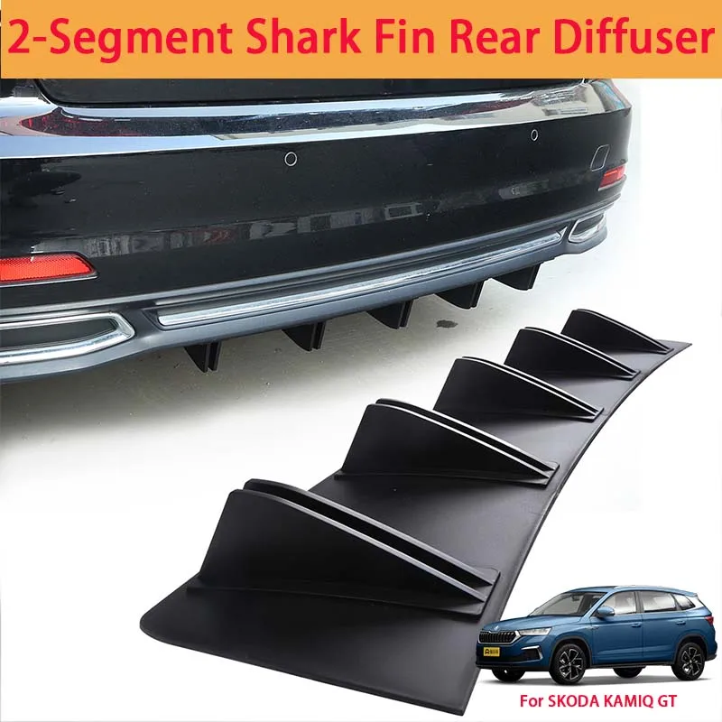 For SKODA KAMIQ GT Shark Fin Rear Diffuser Split Chassis Spoiler Auto Aerodynamic Parts Aerodynamic Modification