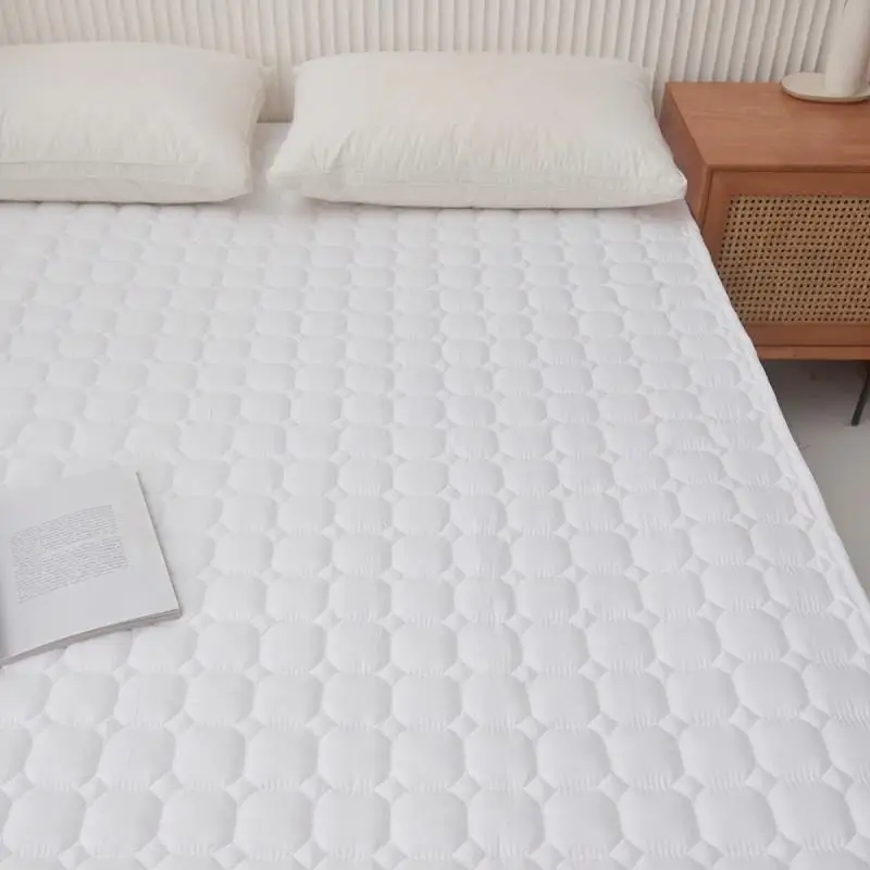 

Hotel Grade Thin Protective Bedding Silk Outer Cover Mattress Pad Non-Slip Thickened Hotel Special Purpose Bed Protector