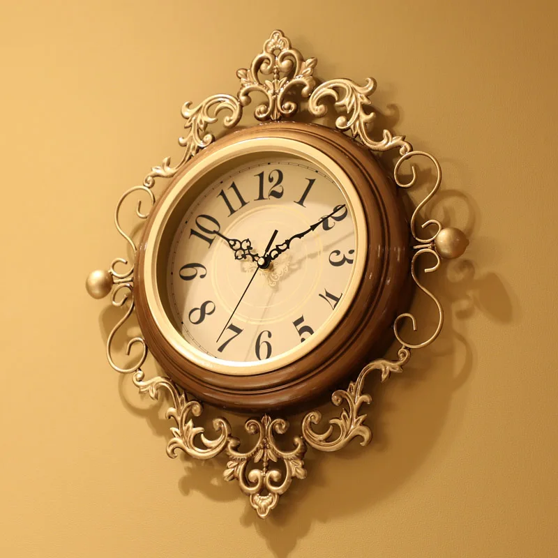 Reloj de pared grande Retro, silencioso, Vintage, para sala de estar, clasico, decoracion del hogar, decoraciones de pared