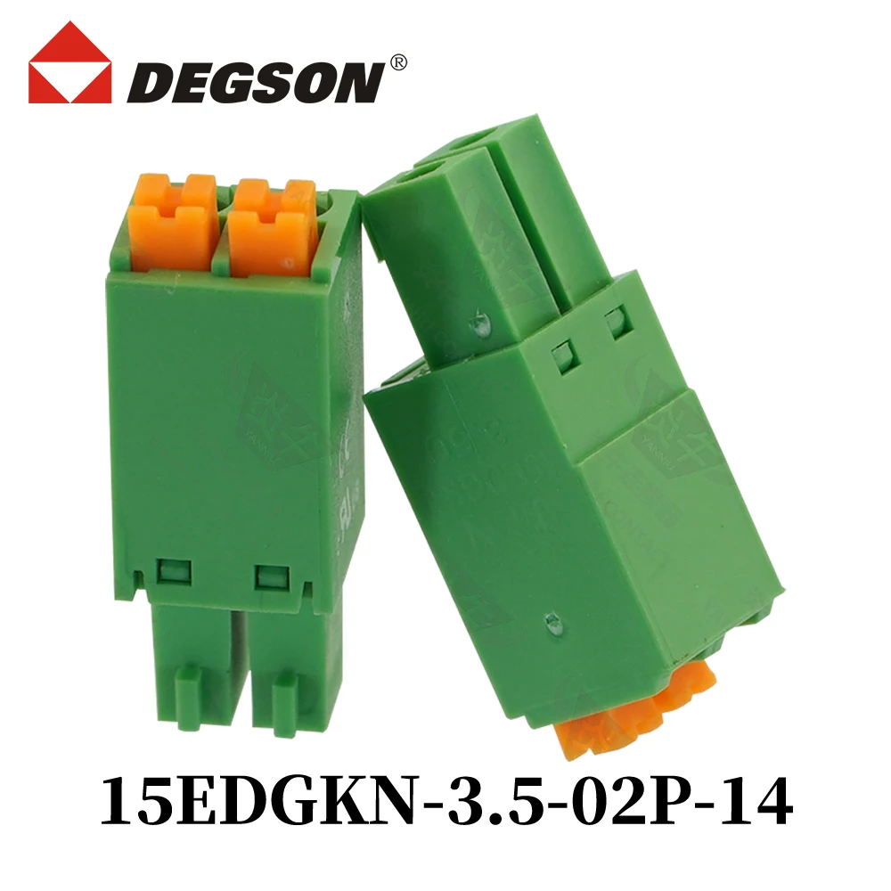 

10Pcs DEGSON 15EDGKN-3.5-04P-14-00ZH 15EDGKN-3.81 Pluggable Type PCB Terminal Block Connector KF15EDGKN 2P~12P FMC1.5-ST Phoenix