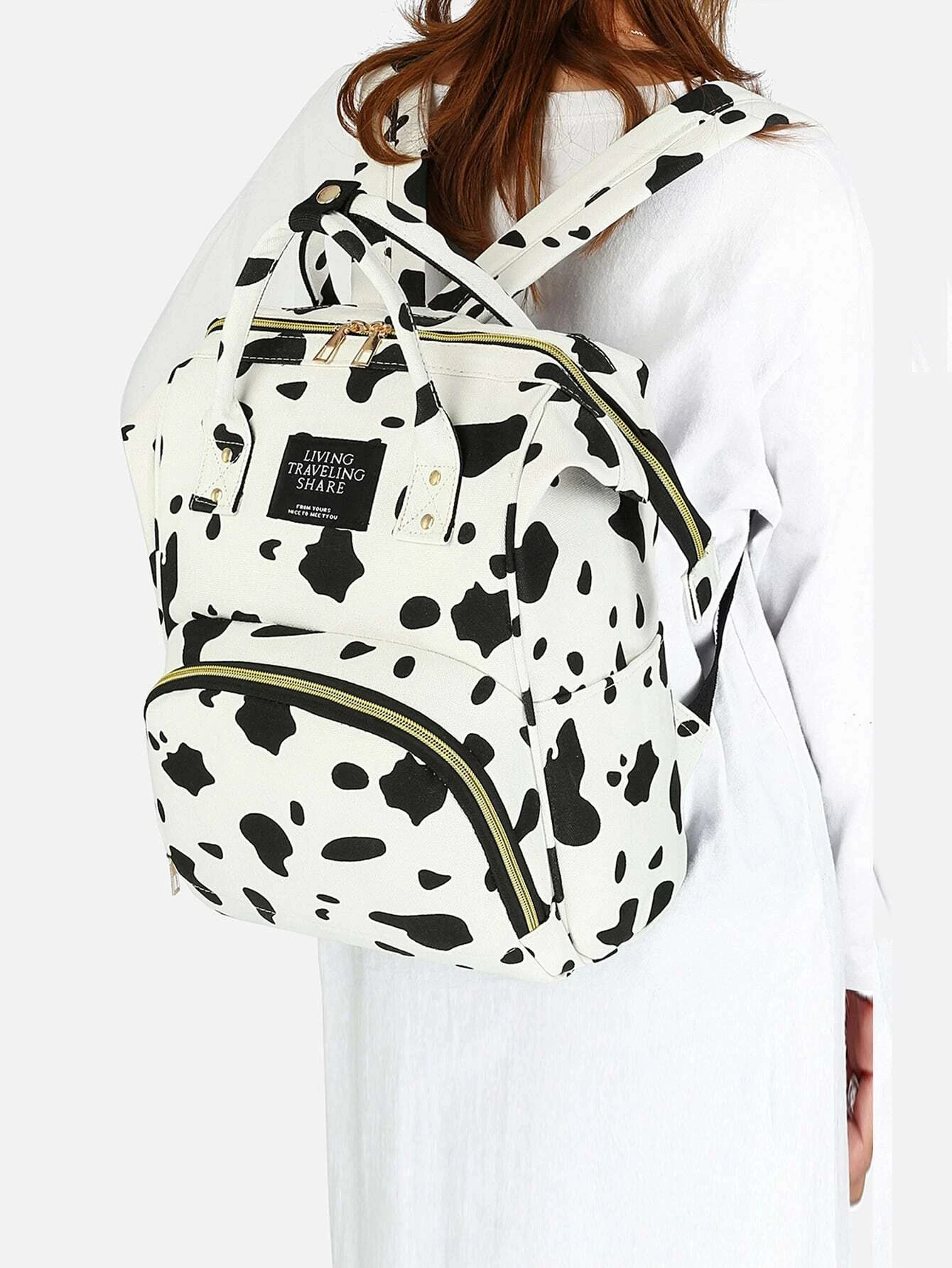 Water repellent Large Capacity Portable Baby Changing Station With Baby Stuff Organizer School Bag Casual Shoulder Bag Backpack