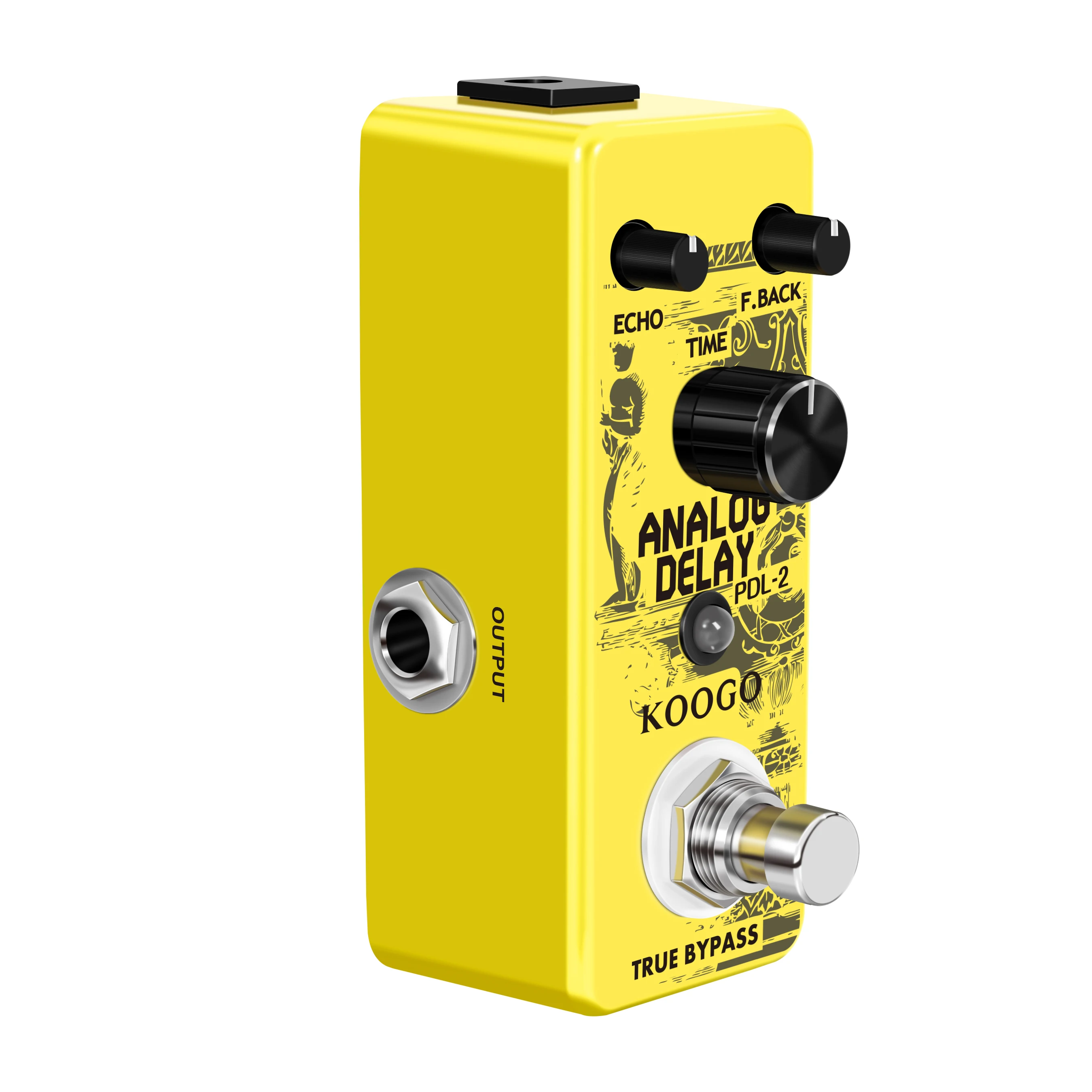 Koogo LEF-314 Guitar Delay Pedal Analog Delay Guitar Effect Pedal Switching, Fully Vintage Delay True Bypass