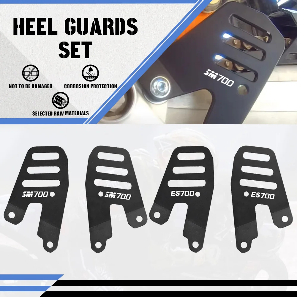 Motorcycle Accessories Heel Protective Cover Guard For Gas Gas ES700 / SM700 2022-2023-2024-2025-2026 Heel Guards Set Aluminium