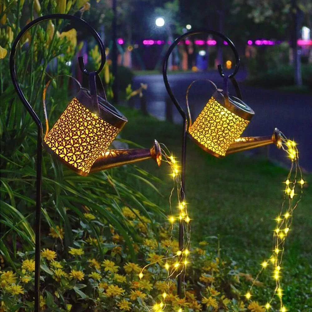 Halloween Outdoor-Dekoration wasserdichte Bodenst ecker Lichter Eisen Bewässerung kann Sprinkler Wasserspiel aushöhlen Garten leuchten