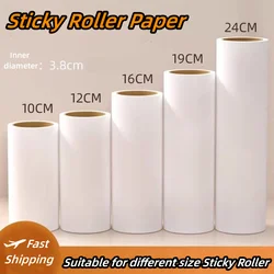 Detachable Long Handle Sticky Roller Mop, Replacement Core paper,Clothes Cleaner, Pet Home, Car Cleaning, Gluing Tool,