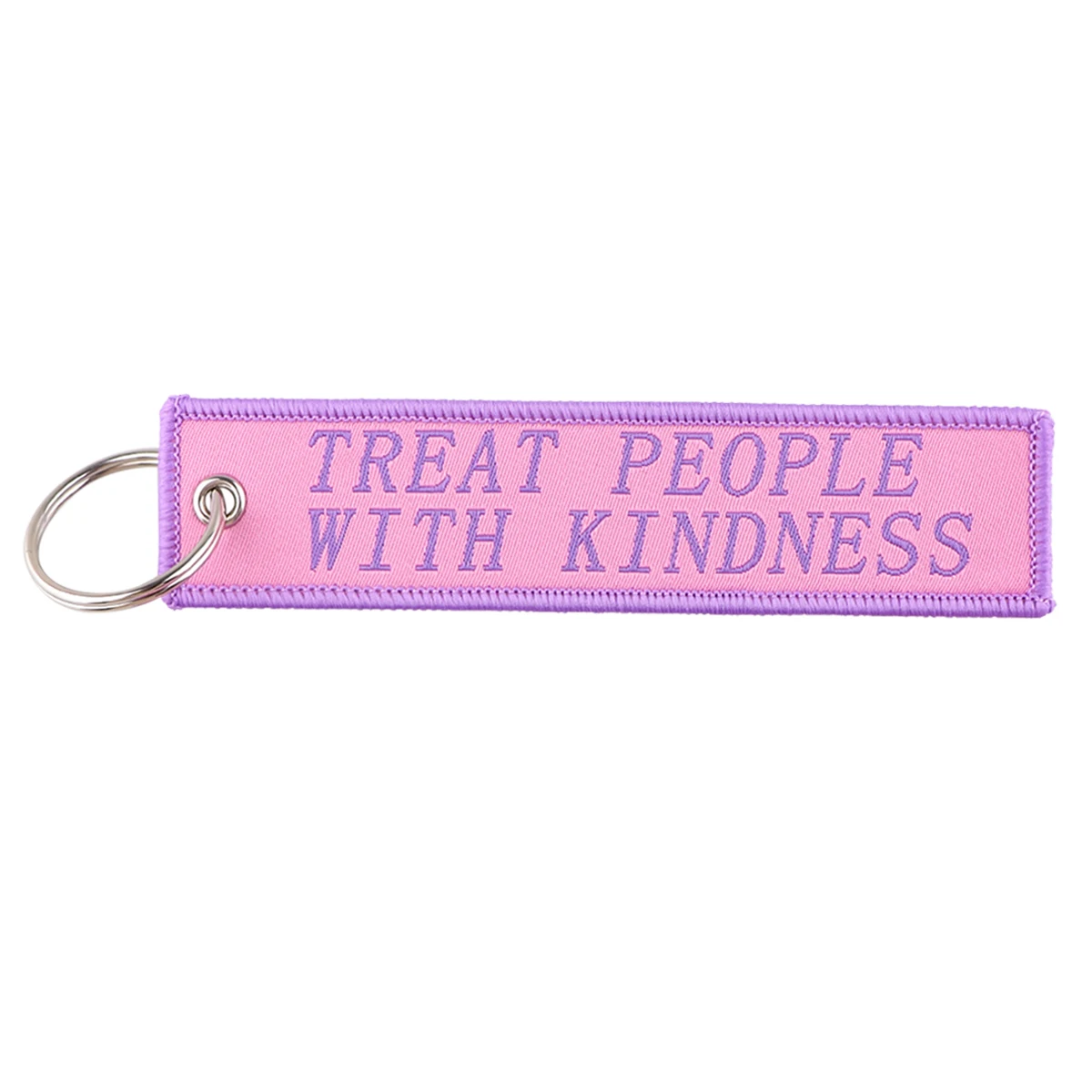 Flight Keychain for Aviation Gifts Motorcycle Embroidery Key chain Keyring Crew Key Fob Encouragement Quotes Key Tags