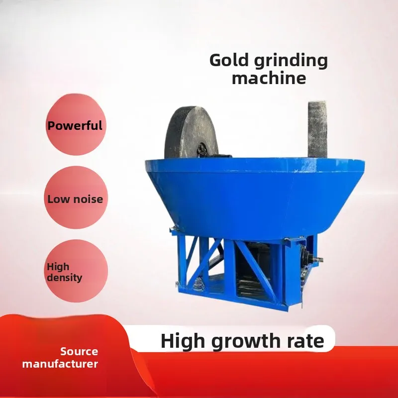 900-Type Fully Automatic Roller Machine, Rock Ore Slag Grinder, Double-Roller Gold Selection Wet Grinding Machine