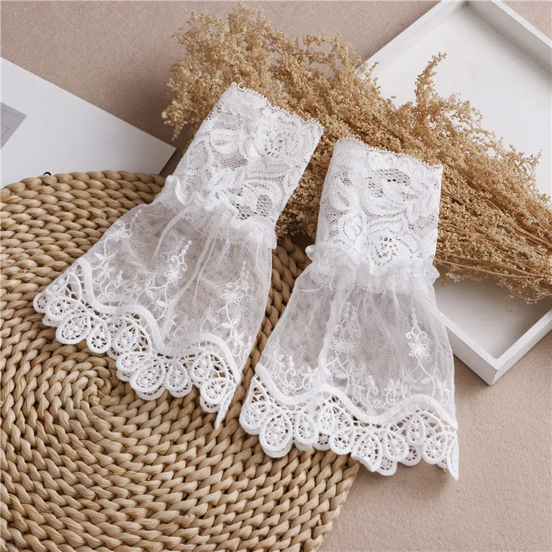 Lace Accessories Temperament Three-dimensional Lace Exquisite Decorative Cuffs Fake Collar Oversleeve & Arm Warmer