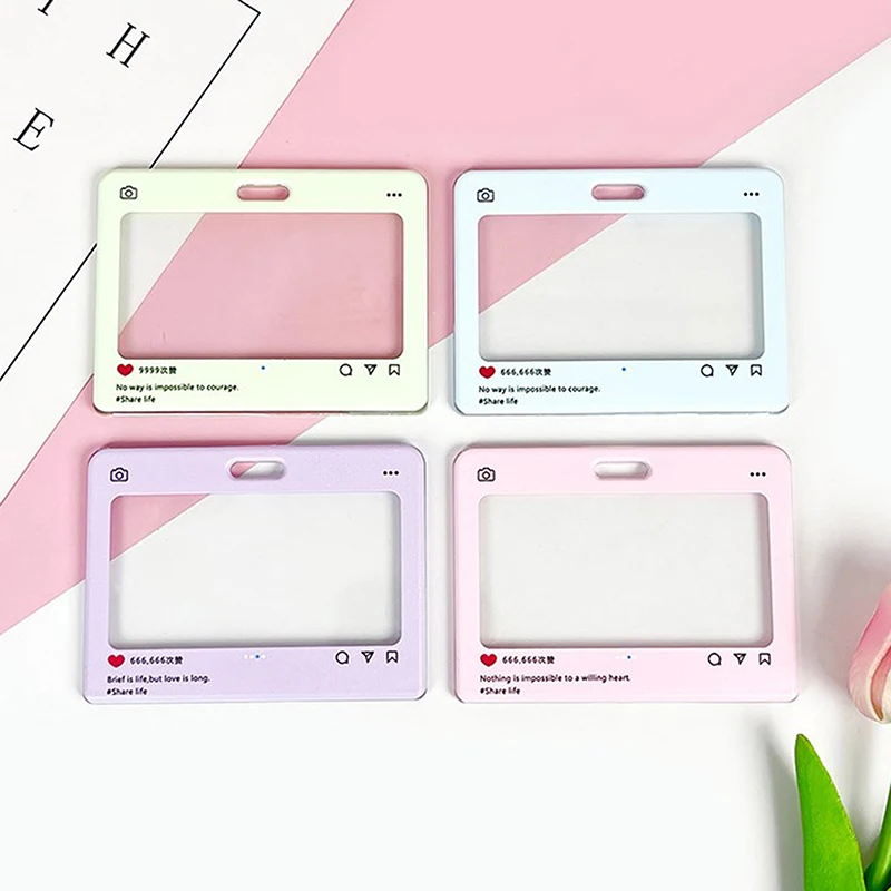 Милый мультяшный диалоговый ящик, прозрачная обложка для дисплея, студенческий слайдер, анти-потерянная обложка для карт, креативная защитная крышка для карт, подарки