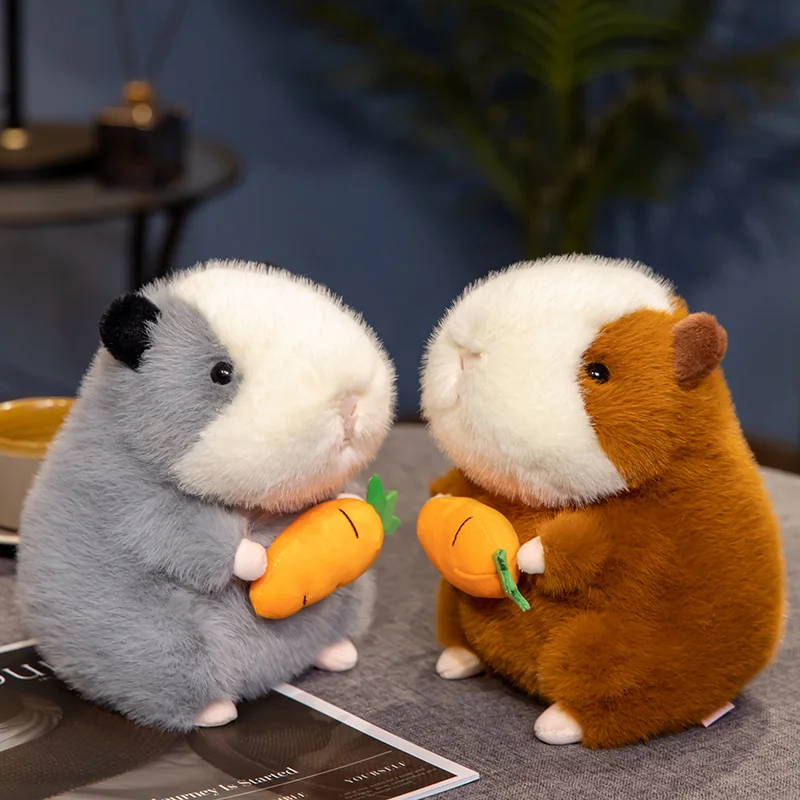 Juguete de peluche de cerdo holandés con zanahoria divertida de 22cm, muñeco de cerdo tumbado, almohada para dormir, muñeco de cerdo al ras de dibujos animados, juguetes para niñas, regalo de cumpleaños, decoración de habitación