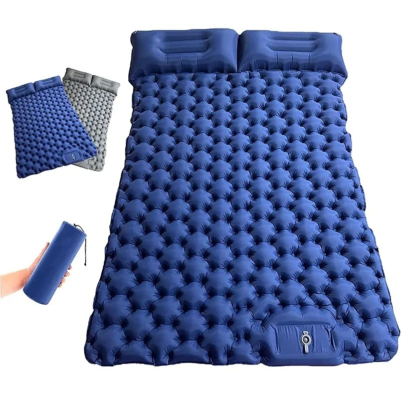 

Portable and lightweight inflatable tent mat for outdoor camping, easy to fold and step on moisture-proof grass