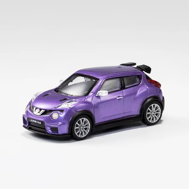 다이캐스트 1:64 스케일 합금 주크-R 고성능 버전 자동차 모델 완제품 시뮬레이션 장난감 컬렉션 정적 디스플레이