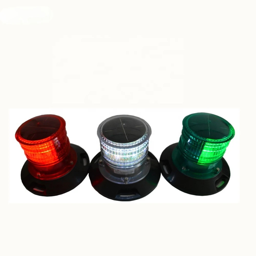 3NM Boat Signal Equipment Solar LED Marine Navigation Lantern for Barge
