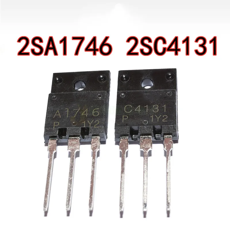 5PCS/LOT 2SA1746 2SC4131 A1746 C4131 TO-3PF audio amplifier pair tube New In Stock