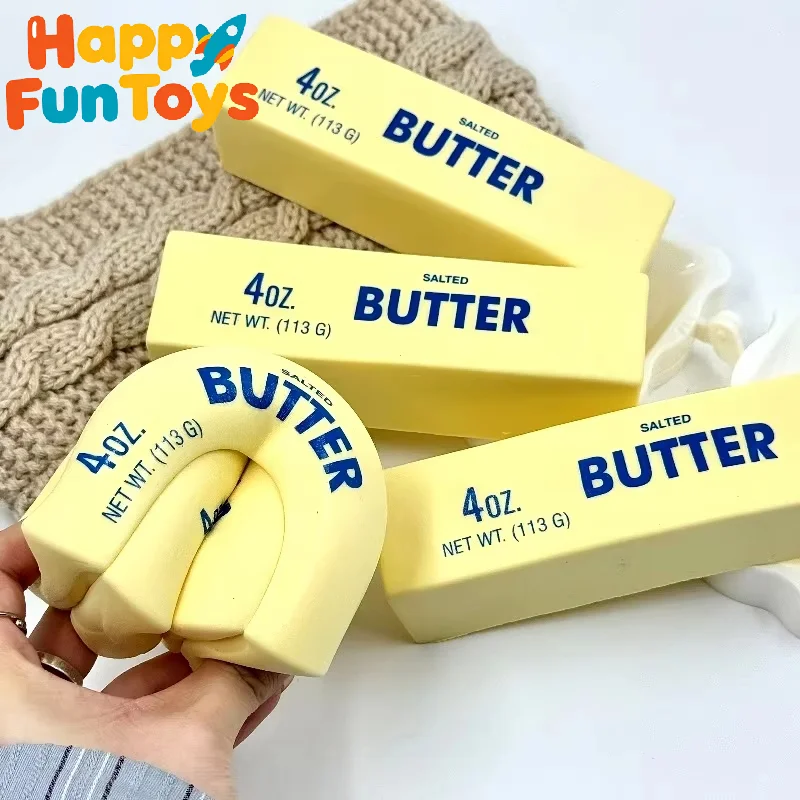 

Soft Slow Rebound Butter Stick Realistic Silicone Squeeze Stress Relief Gadget Desk Office Accessory Funny Anti-Anxiety Gift