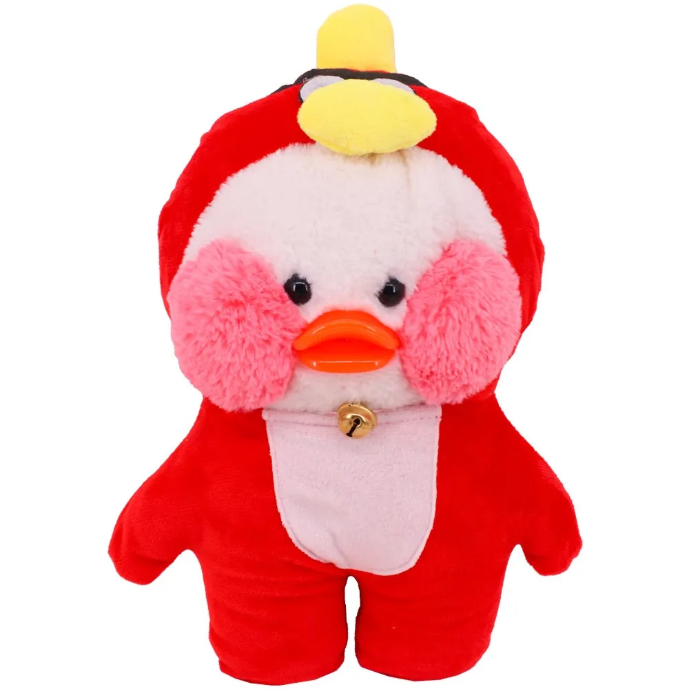 Red Series Duck Doll Clothes Accessories for 30Cm Plush Lalafanfan Animal Stuffed Plush Toy Christmas Gift Toy,Kawaii Doll Dress