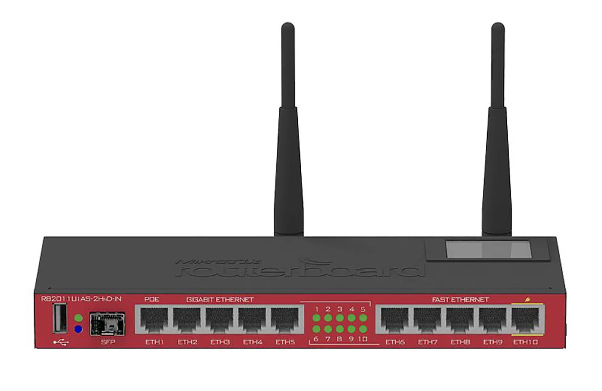 Mikrotik RB2011UiAS-2HnD-IN 2.4G High Power Gigabit Wireless Router ROS