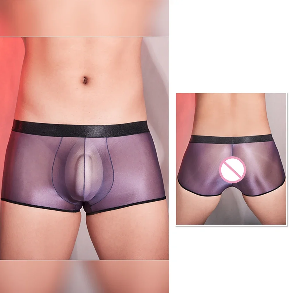 

Hot New Stylish Comfy Fashion Men Boxer Briefs Underwear Underpants Solid Color High Stretch Lingerie Low Rise