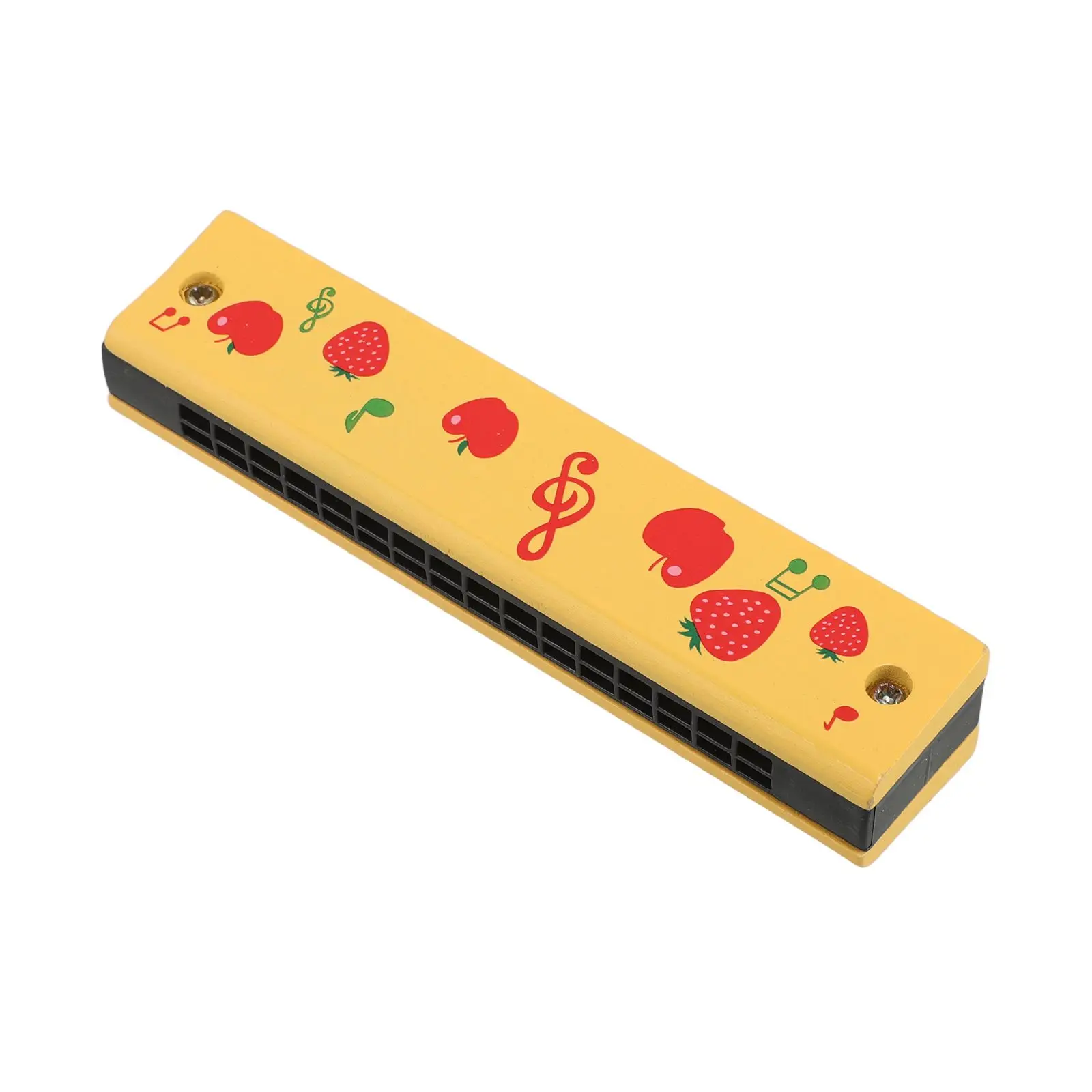 

Wood Fruit Pattern Kids Musical Toy Beginners Instrument Portable Fun Party Favor Childrens Harmonica Toddler Harmonica Wooden