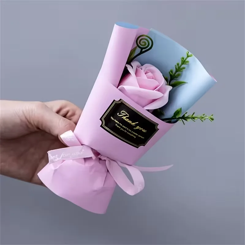 1 Stück Romantischer Mini-Rosenstrauß - Die Perfekte Wahl für Valentinstag, Geburtstag und Hochzeitsdekorationen aus Polyester – Detail 5