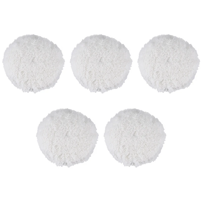 

5Pcs 7 Inch Inch 180Mm Soft Wool Clean Polishing Buffing Bonnet Pad For Car Auto Polisher