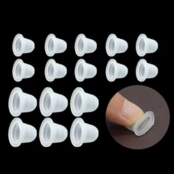 100PCS Plastic Disposable Microblading Tattoo Ink Cups S/L for Permanent Makeup Tattoo Supply Soft Tattoo Accessories