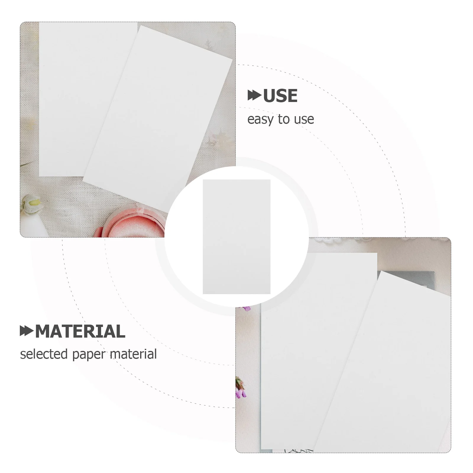 200 Pcs Blank Card Notepads Index Cards Memo Paper Memory Flashcards Learning Scratch