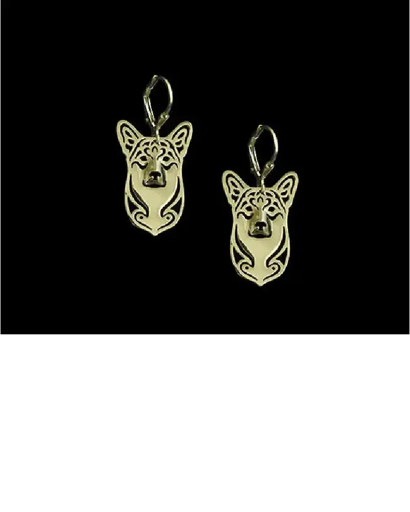 Hiphop Style Pembroke Welsh Corgi Earrings