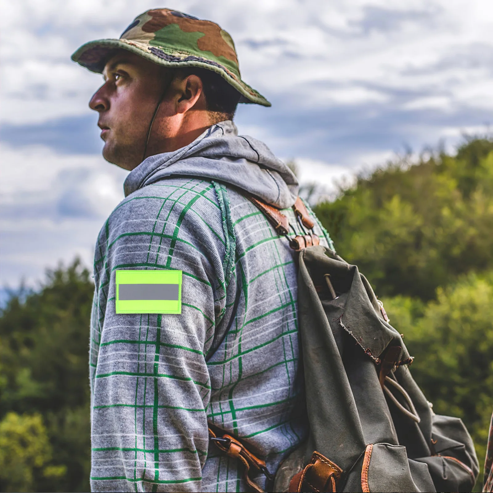 رقعة أمان عاكسة وضوح عالية شريط شريط ريترو للملابس والسترات والقبعات وحقائب الظهر والعتاد شارة سترة المشي لمسافات طويلة العمل