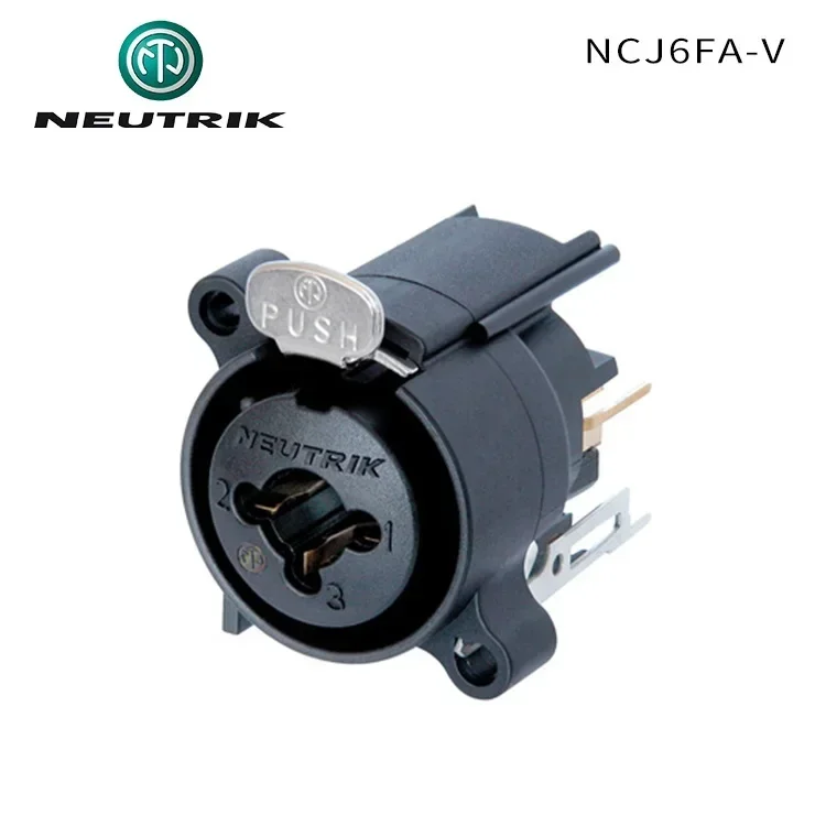 1pcs NEUTRIK NCJ6FA-V 3 pole XLR female receptacle with (6.35mm)1/4