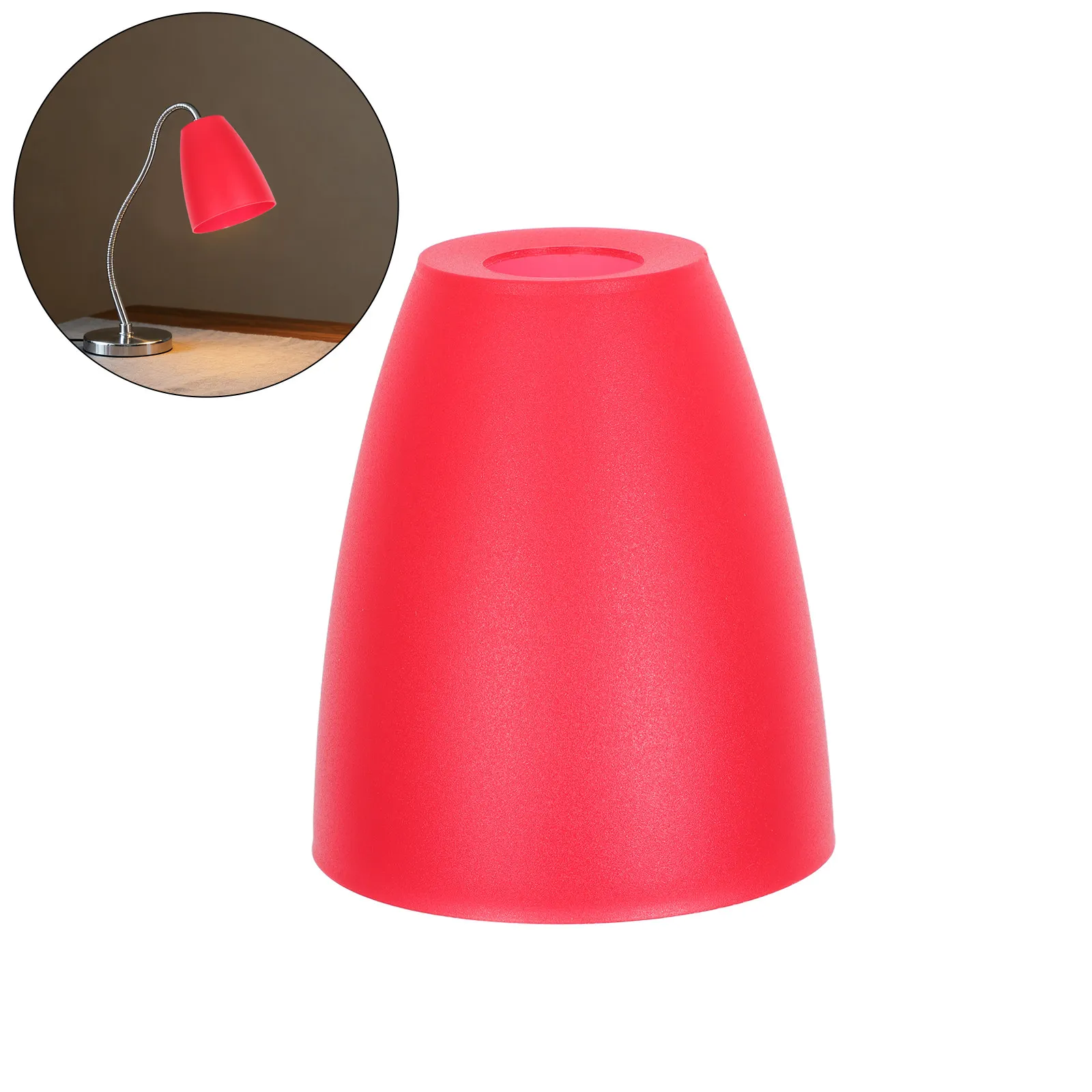 

2Pcs Flat Mouth Plastic Lamp Shade E14 30Mm Center Hole Round Light Covers Replacement for Floor Lamp Table Small Hollow