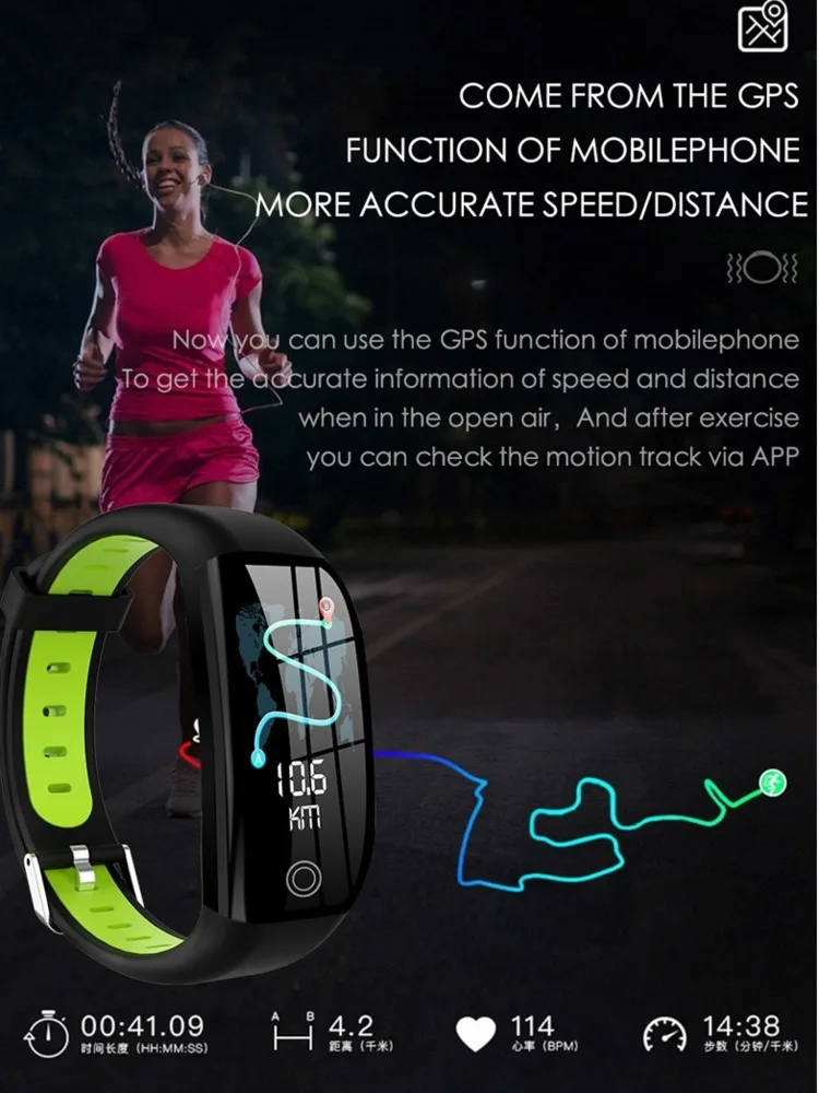 2024 Smart Bracelet GPS Tracker Sport Wristband Sleep Heart Rate Blood Pressure Monitor Pedometer Bluetooth Band Men Women Watch