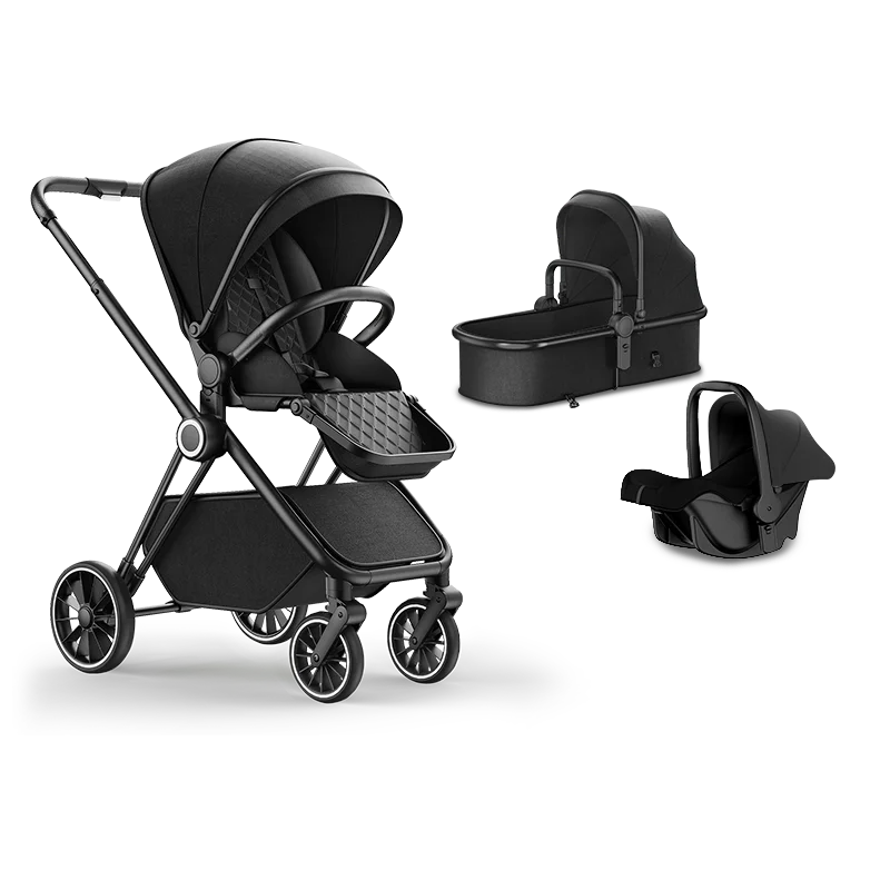 Customized Baby Dual Spring Stroller Seat Adjustment In Three Gears stroller baby 3 in 1