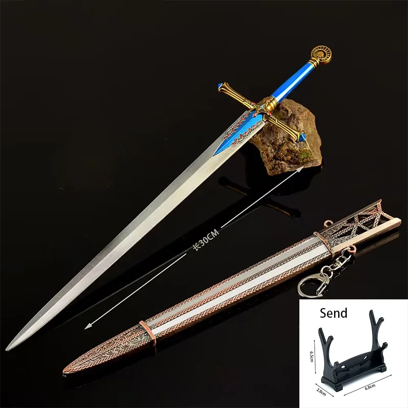 30 cm Carian Knight's Sword Game Randapparatuur Mage Exclusieve Greatsword Alle Metalen Ambachten Decoratie Katana Samurai Gift Collection