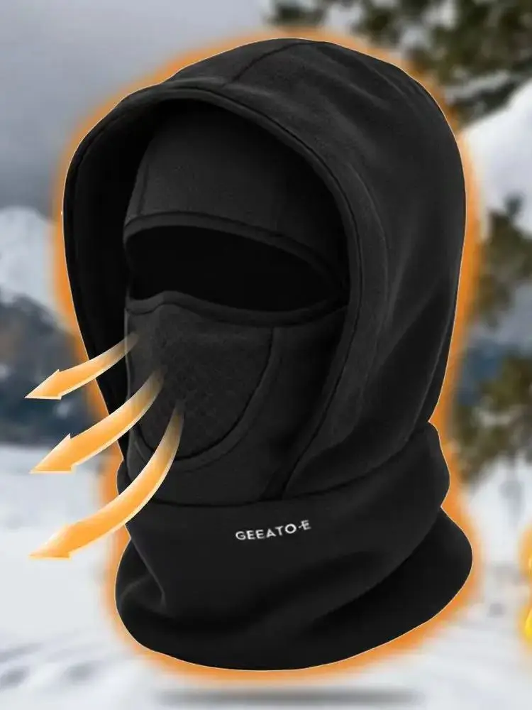AliExpress NONE 1Pcs【2025 Upgraded Model】Double-Layered Warm Winter Balaclava, Windproof Ski Mask, with Breathable Panel, Warm Headgear for Skiing, Cycling, Hiking and Multiple Scenarios
