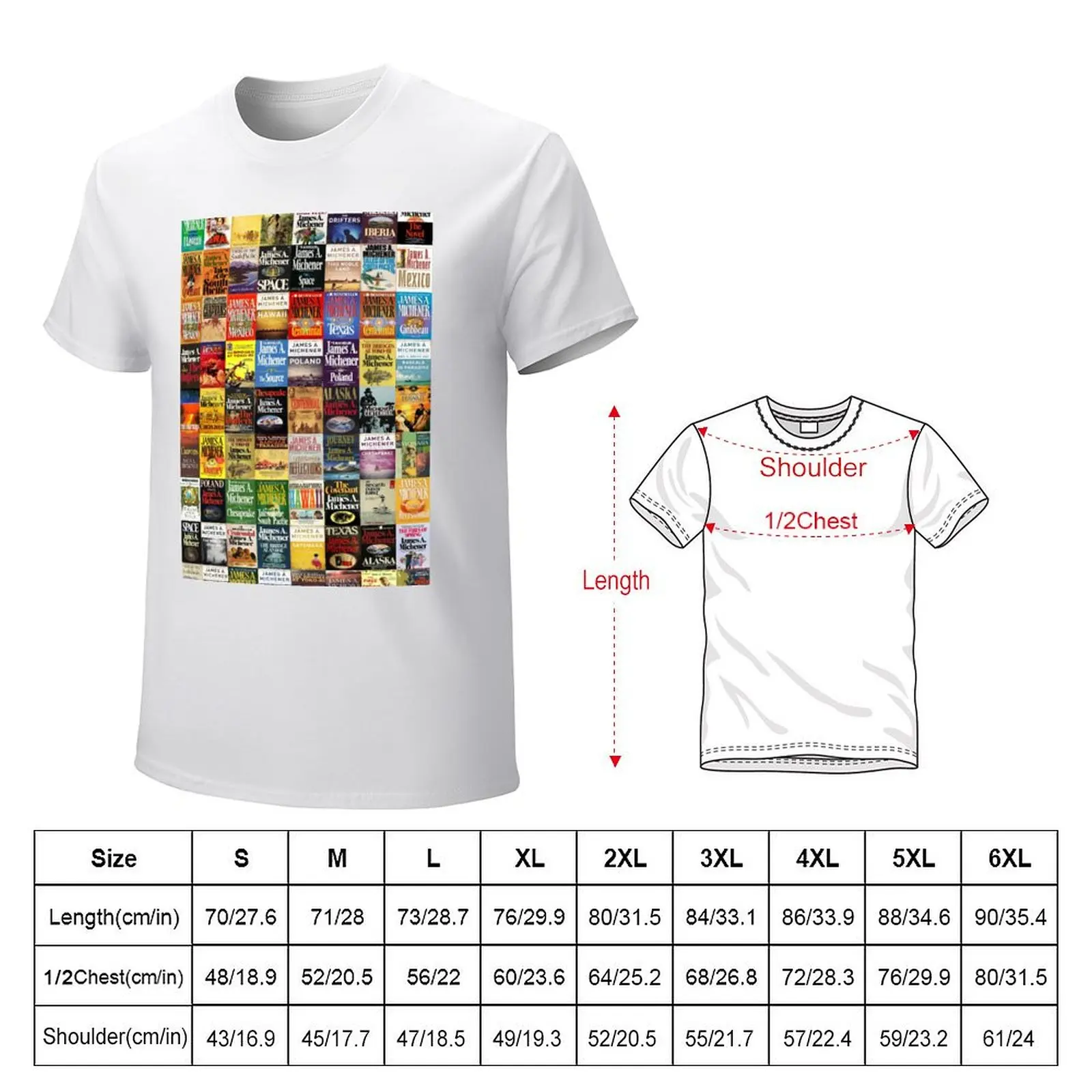 James Michener Books T-Shirt Aesthetic clothing anime clothes black t-shirts for men