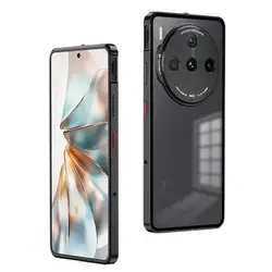 Premium Acrylic+Metal border Detachable Spring buckle Back Cover For ZTE nubia Z60S Pro shockproof Case For ZTE nubia Z60S Pro