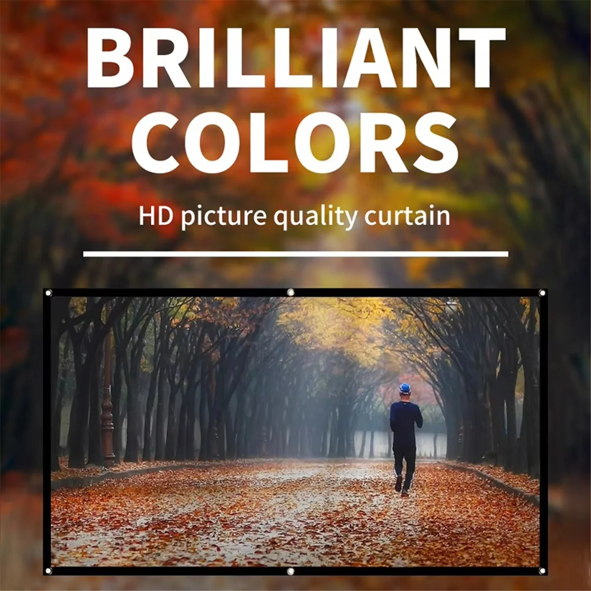 

Highly Recommended.Projector Screen Anti-Light 120 Inches Projection Screens