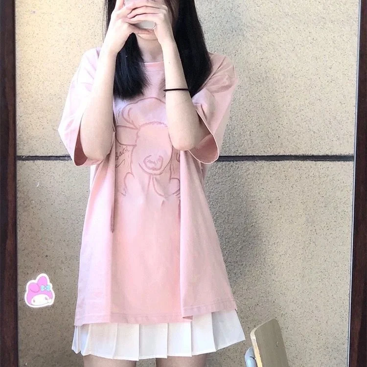And Light Summer Outfit Women's  Skirt Set Casual Style Two-Piece Set Small Size Sweet And Salty Street Style