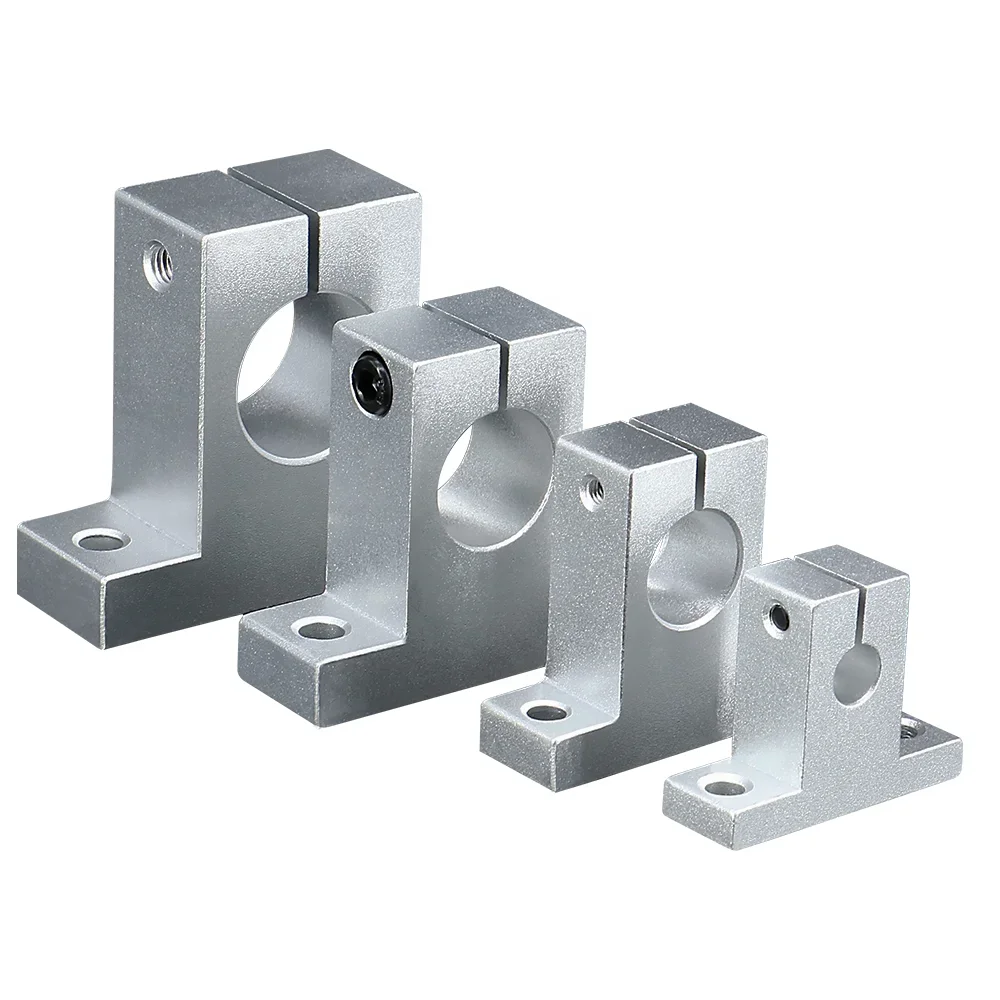 Cylinder Linear Aluminium Alloy 16MM SK SK16 Linear Shaft Support For Cylinder Linear Rail