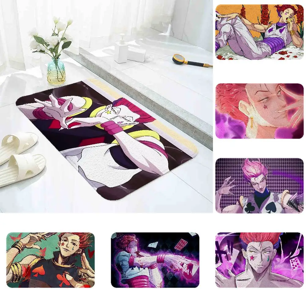 

Anime Hunter X Hunter Hisoka Home Durable Floor Mat For Entrance Bedroom Washroom Bathroom Doorways Absorbent Non-Slip Foot Mats