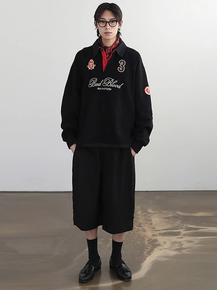 American Sle Los Sweatshirt Dames Design High-End Feeling Small Cro Spicy Girl Rugby Top Herfst Lange Sve Kraag