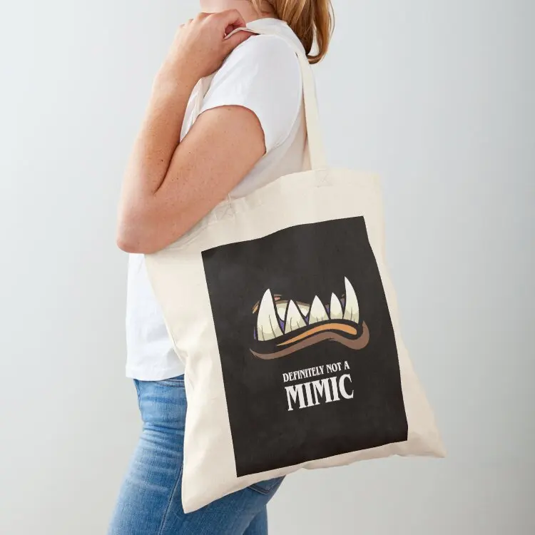 

Definitely Not A Mimic Tabletop RPG Gaming Tote Bag tote bag canvas Shopping bags shopper bag women canvas Handbags