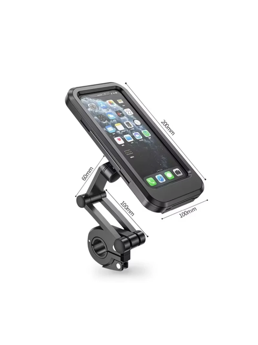 AliExpress NONE 1pc Motorcycle Phone Holder, Universal 360° Swivel Mount for Bike & Scooter, Adjustable Full Wrap Cradle